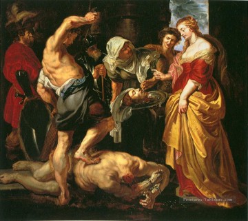 Décapitation de saint Jean Baptiste Peter Paul Rubens Peinture à l'huile